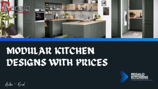 Modular kitchen designs with prices | Regalokitchens