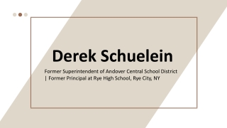 Derek Schuelein - A Rational and Reliable Professional