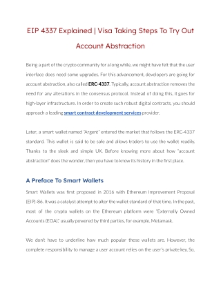 EIP 4337 Explained _ Visa Taking Steps To Try Out Account Abstraction