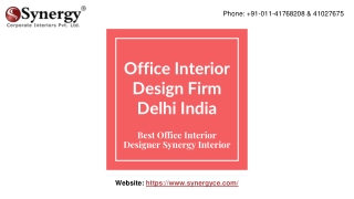 Office Interior Design Firm Delhi India