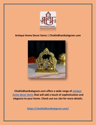 Antique Home Decor Items | Chokhidhanikalagram.com