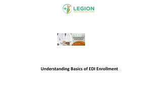 Understanding Basics of EDI Enrollment