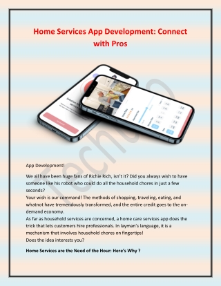 Home Services App Development- Connect with Pros