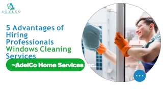 5 Advantages of Hiring  Professionals  Windows Cleaning Services