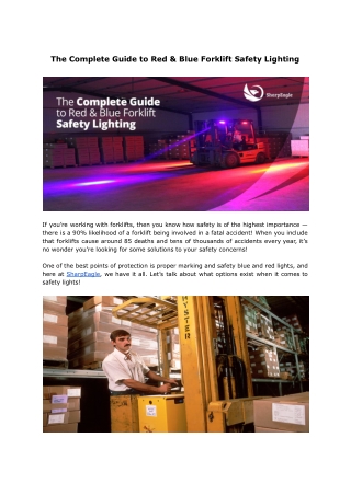 The Complete Guide to Red & Blue Forklift Safety Lighting