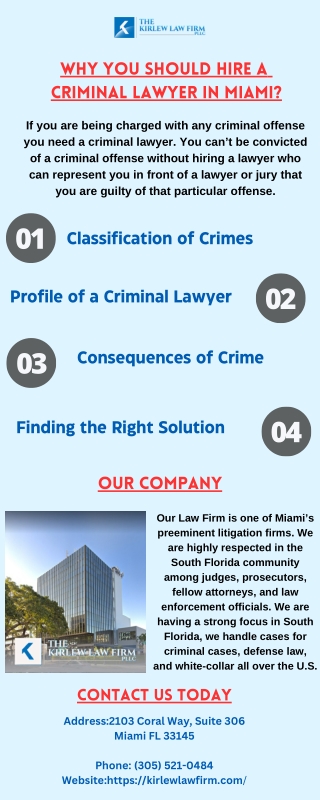 Why You Should Hire a Criminal Lawyer in Miami