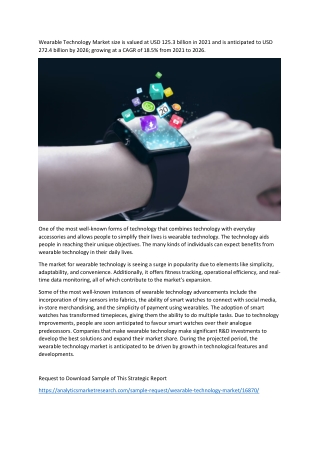 Wearable Technology Market