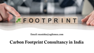 Consultancy for carbon footprint in India