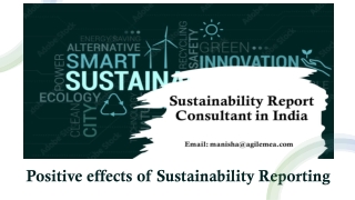 Positive effects of Sustainability Reporting