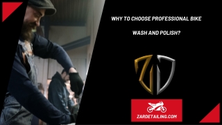 Bike Wash and Polish Near Me | Zar Detailing