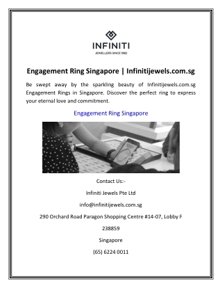 Engagement Ring Singapore | Infinitijewels.com.sg