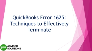 Simple step by step guide to fix Quickbooks Error 1625