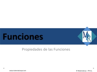 Propiedades de las Funciones