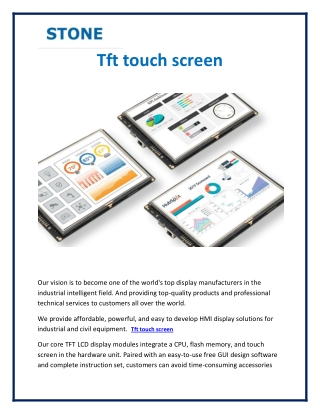 Tft touch screen