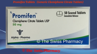 Promifen Tablets (Generic Clomiphene Citrate Tablets)