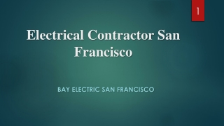 Electrical Contractor San Francisco