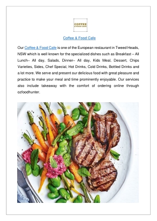 Coffee & Food Cafe - PDF submission