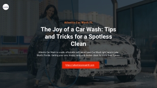 Self Car Wash in Florida: The Dos and Don'ts for a Spotless Finish