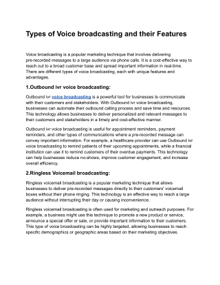 Types of Voice Broadcasting and their Features.docx