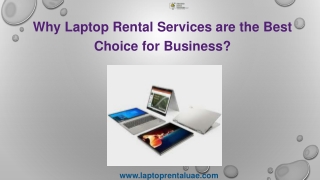 Why Laptop Rental Services are the Best Choice for Business