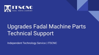 Upgrades Fadal Machine Parts Technical Support