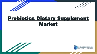 Probiotics Dietary Supplement Market size worth US$8.046 billion by 2027