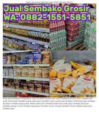 O882-I55I-585I (WA) Contoh Proposal Usaha Grosir Sembako Modal Usaha Grosir Semb