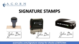 SIGNATURE STAMPS