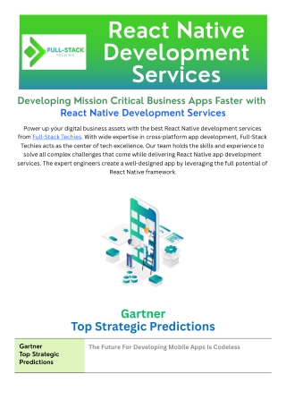 React Native Development Services