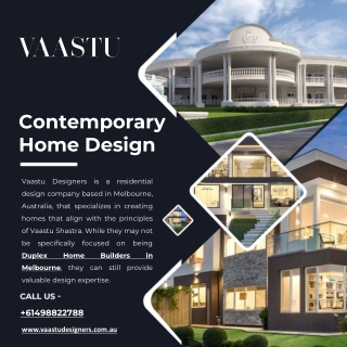 Contemporary Home Design - Vaastu Designers