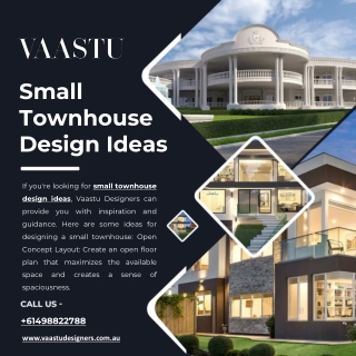 Small Townhouse Design Ideas - Vaastu Designers