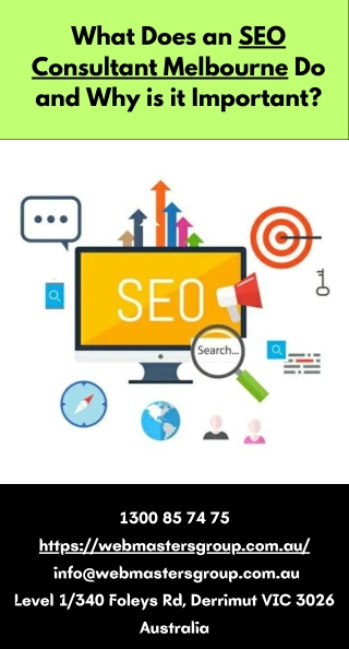 What Does an SEO Consultant Melbourne Do and Why is it Important?