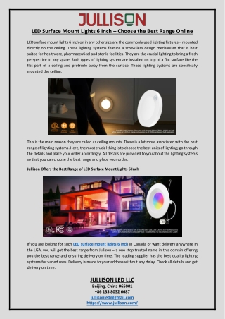 LED Surface Mount Lights 6 Inch – Choose the Best Range Online