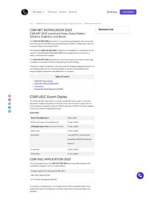 Get Latest CSIR NET Notification