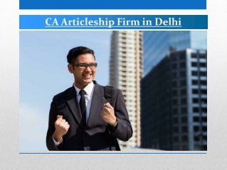 CA Articleship Firm in Delhi