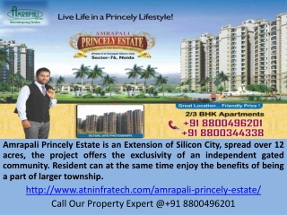 Amrapali Princely Estate Call 8800496201