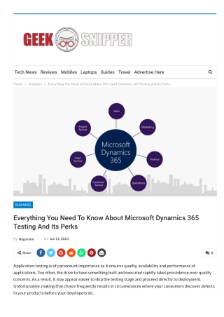 Everything You Need To Know About Microsoft Dynamics 365 Testing And Its Perks