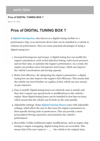 pros-of-digital-tuning-box