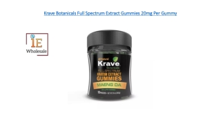 Krave Botanicals Full Spectrum Extract Gummies 20mg Per