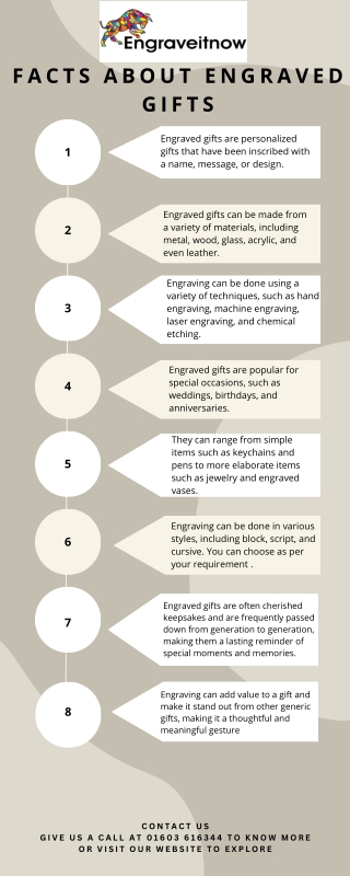 Facts about engraved gifts