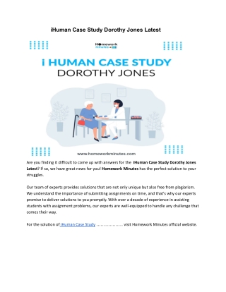 iHuman Case Study Dorothy Jones Latest