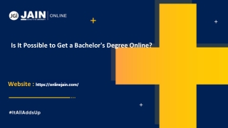 Is It Possible to Get a Bachelor's Degree Online.