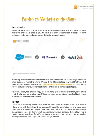 pardot vs marketo vs hubspot