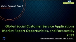 Social Customer Service Applications Market Report Opportunities, and Forecast By 2033