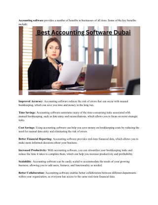 Best Accounting Software Dubai