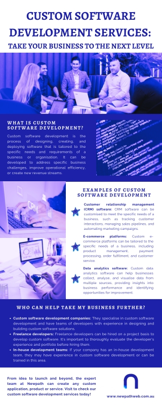 Custom Software Development Services  Take Your Business To The Next Level