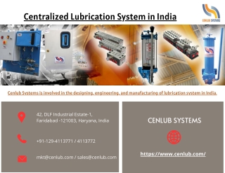 Best Centralized Lubrication System in India