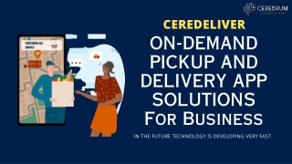 ON-DEMAND PICKUP AND DELIVERY APP SOLUTIONS FOR BUSINESS