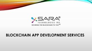 blockchain app development services