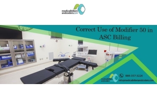 Correct Use of Modifier 50 in ASC Billing